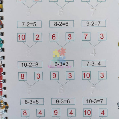 Türkçe Sihirli Dolgulu Defter Seti ve Yaz Sil Kalem