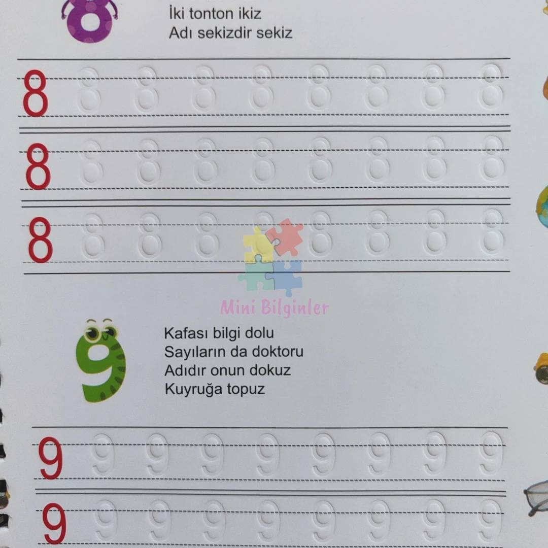 Türkçe Sihirli Dolgulu Defter Seti ve Yaz Sil Kalem